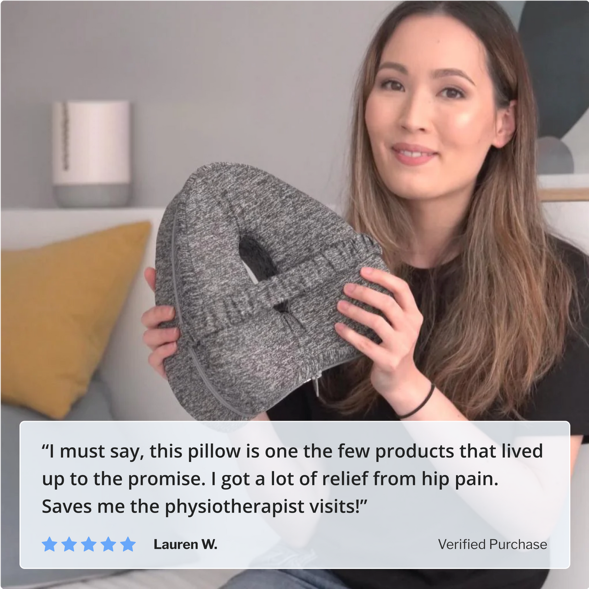 SmoothSpine Pillow - Relieves Back, Hips & Sciatica